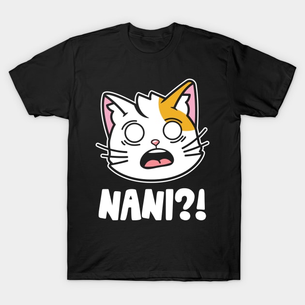 Nani Japanese Anime Manga Cat T-Shirt by Teewyld